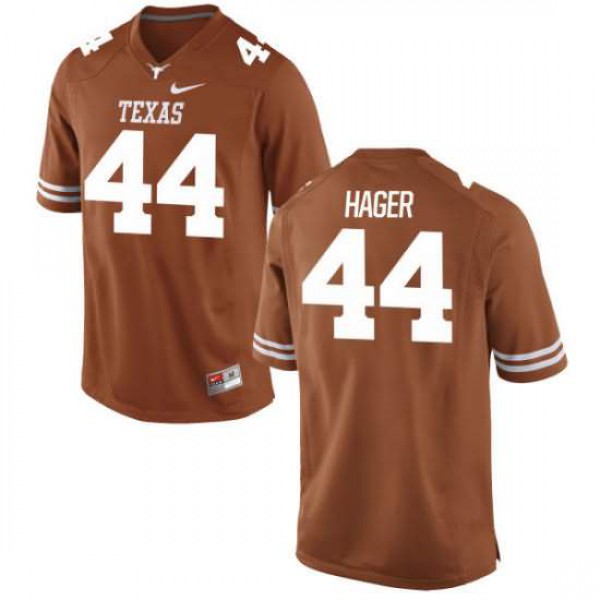 Mens Texas Longhorns #44 Breckyn Hager Tex Replica Football Jersey Orange